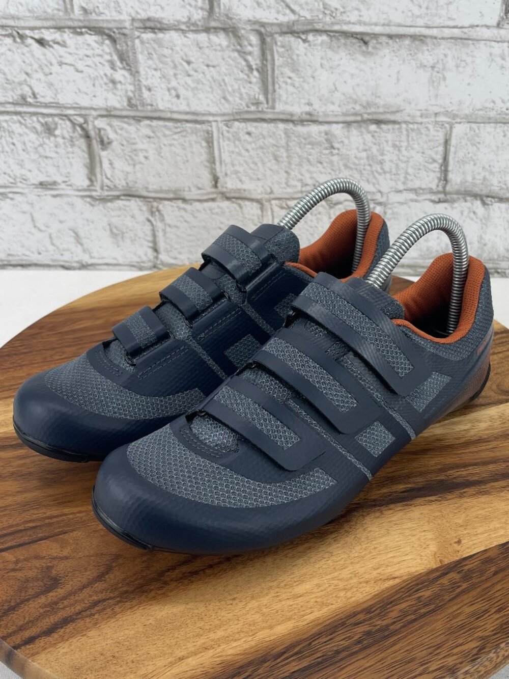Pearl Izumi Quest Road Womens Sz. 9/40 Dark ink /Copper 3-Hook&Loop Cycling Shoe